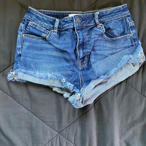 High Rise Jean Shorts